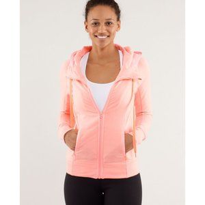 Lululemon 6 Pink Rejuvenate Active Gym Casual Athleisure Stretch Zip Hoodie
